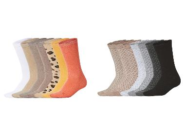 esmara® Skarpetki damskie z bawełną, 7 par