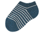 Dziecięca skarpetka w ciemnoniebieskie paski.