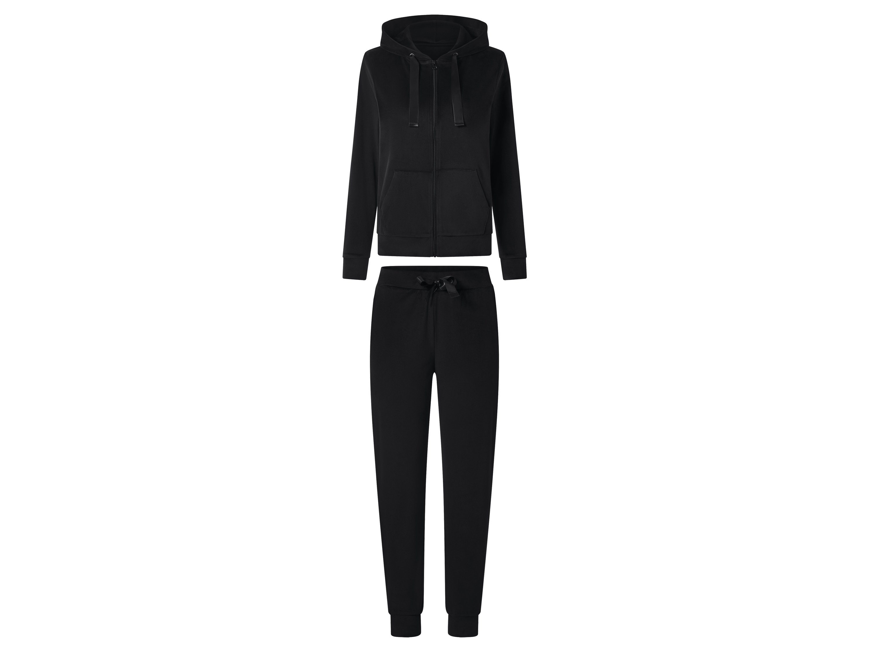 esmara® Dres welurowy damski (Czarny, S (36-38))