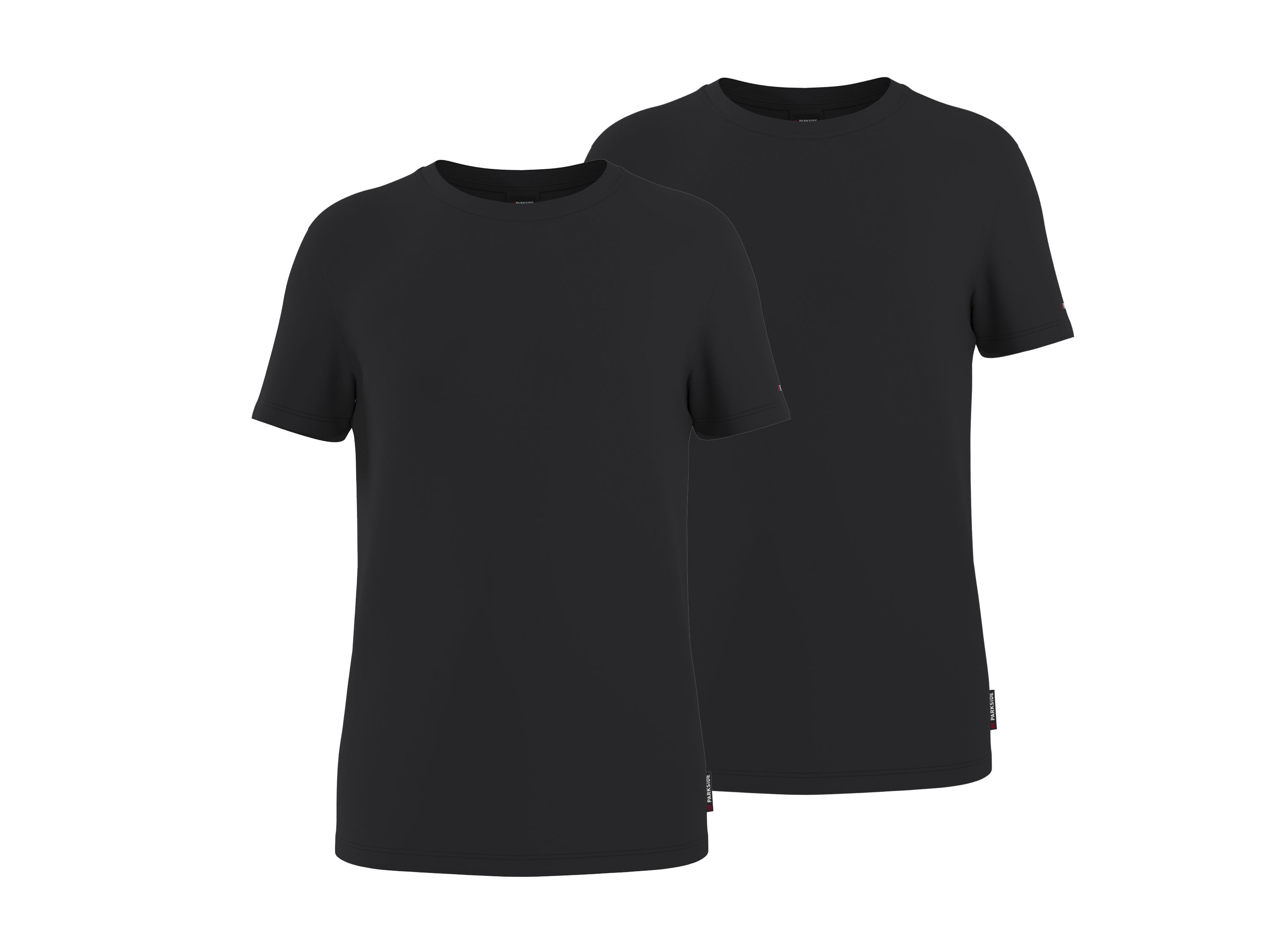 PARKSIDE® Podkoszulki męskie, 2 sztuki (Czarny, 5/M)