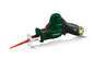 Zielona piła Parkside X-Team z ostrzem.