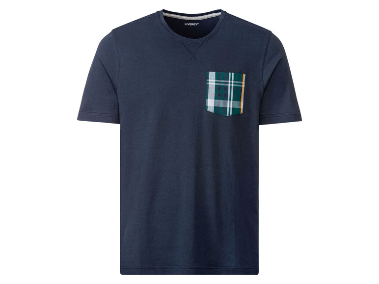 Pełny ekran: LIVERGY® T-shirt męski od piżamy, z bawełną - zdjęcie 4