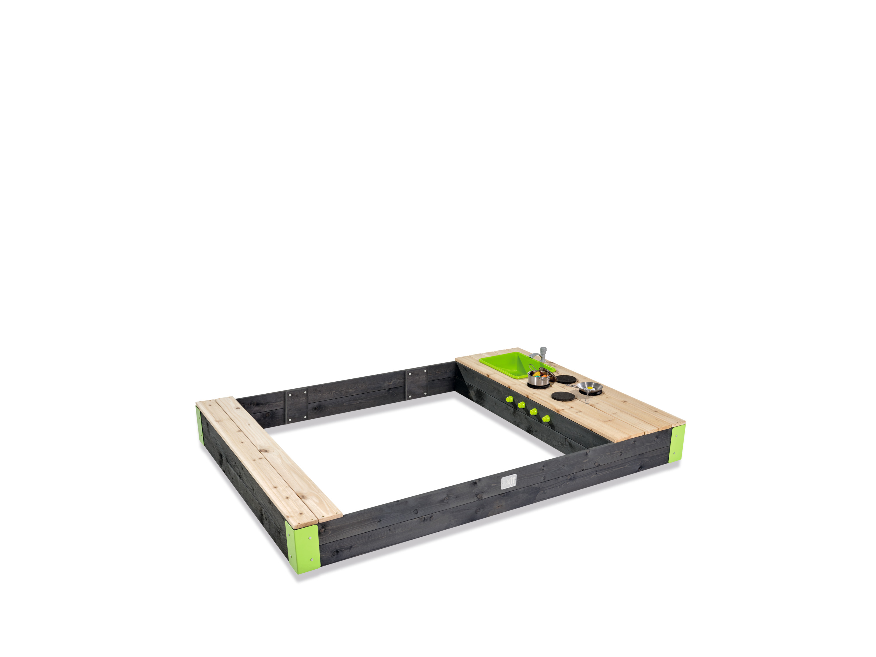 EXIT TOYS Piaskownica drewniana Aksent  (200 x 140 cm)