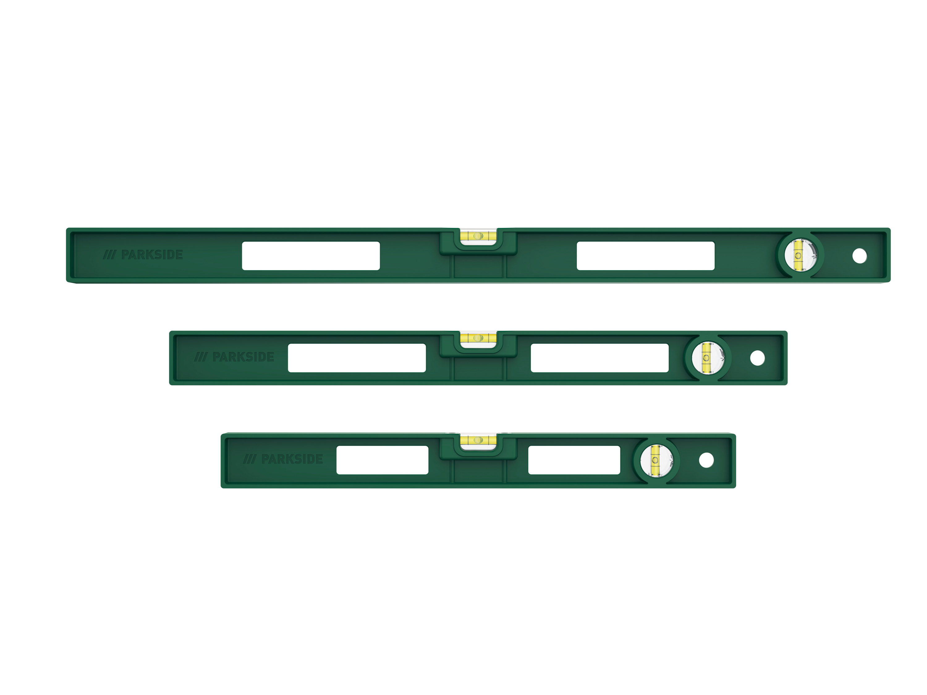PARKSIDE® Zestaw poziomnic, 3-elementowy.