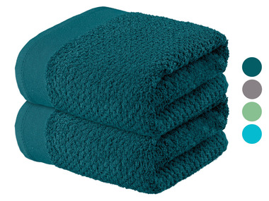 LIVARNO home Komplet 2 ręczników frotté, 50 x 90 cm