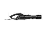 Czarny, elektryczny dmuchawa do liści z kablem.