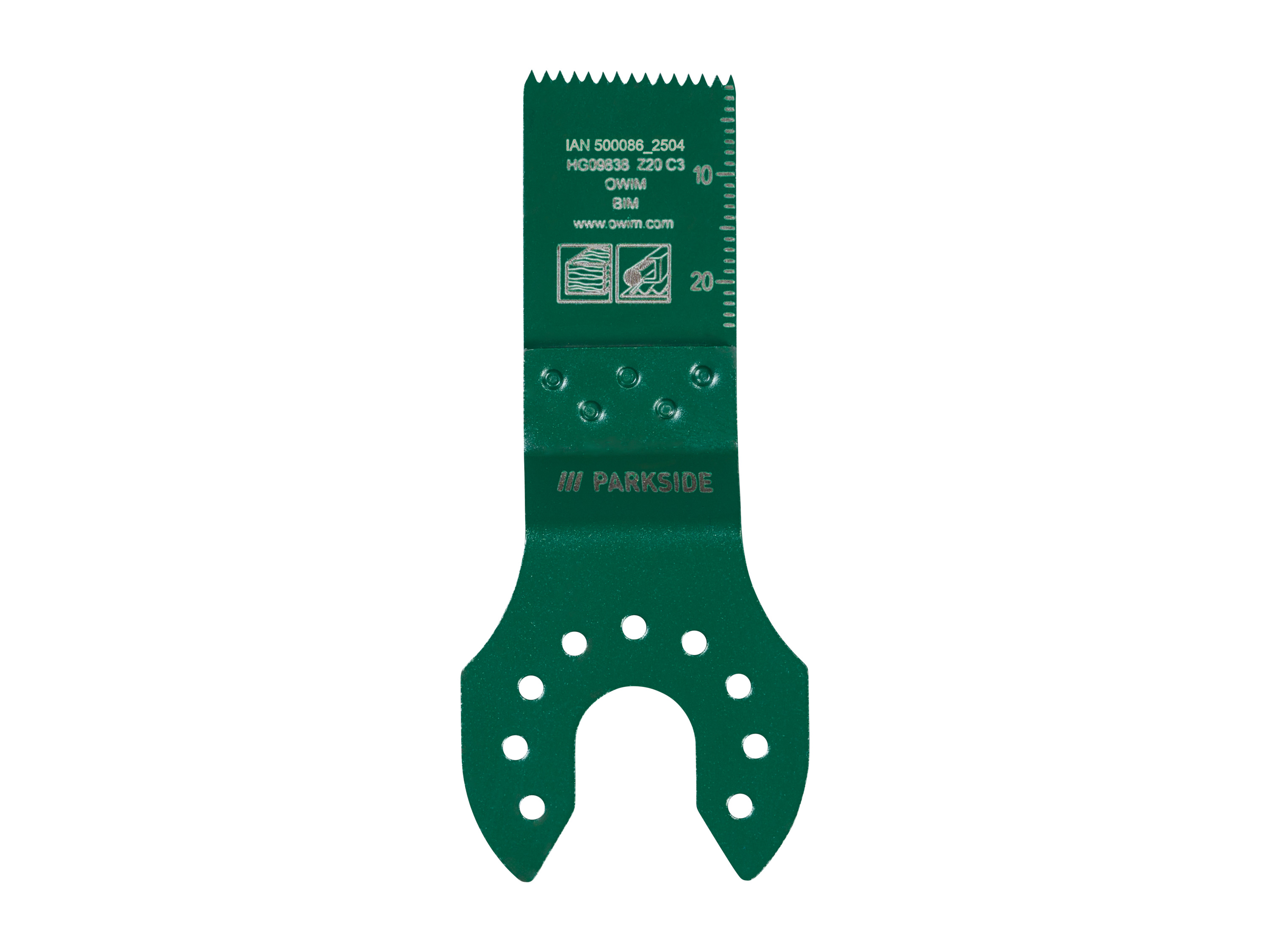 PARKSIDE® Akcesoria do narzędzi wielofunkcyjnych (Brzeszczot wgłębny HCS/HSS (20mm))