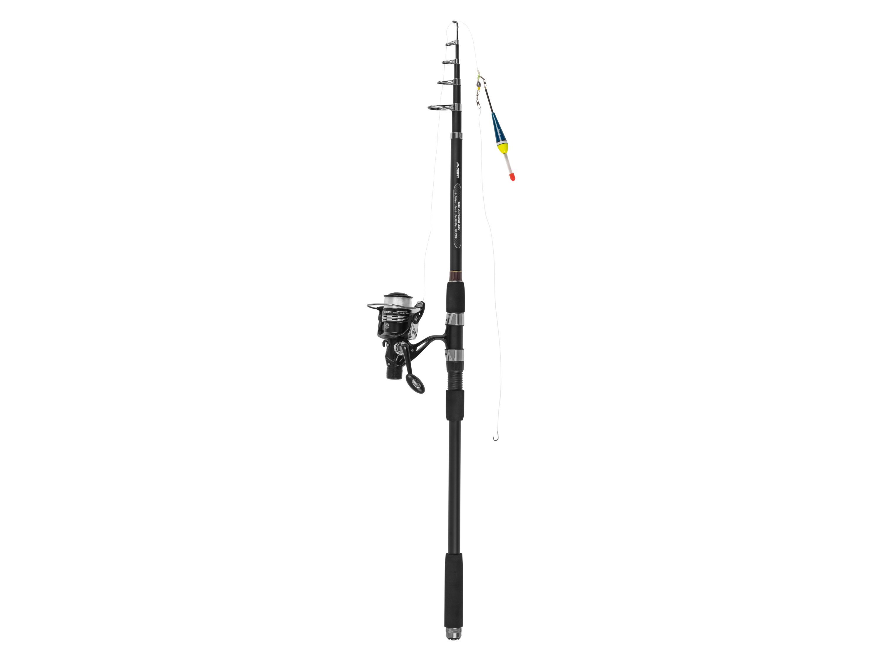 CRIVIT Zestaw wędkarski Spin 198 / Spin 240 / Carp 360 / Allround 360 / Easy Fly 240 (Tele Allround 360-6-WG: 20-80g)