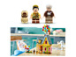 Figurki Lego z filmu 'Up', pies i dom z balonami.