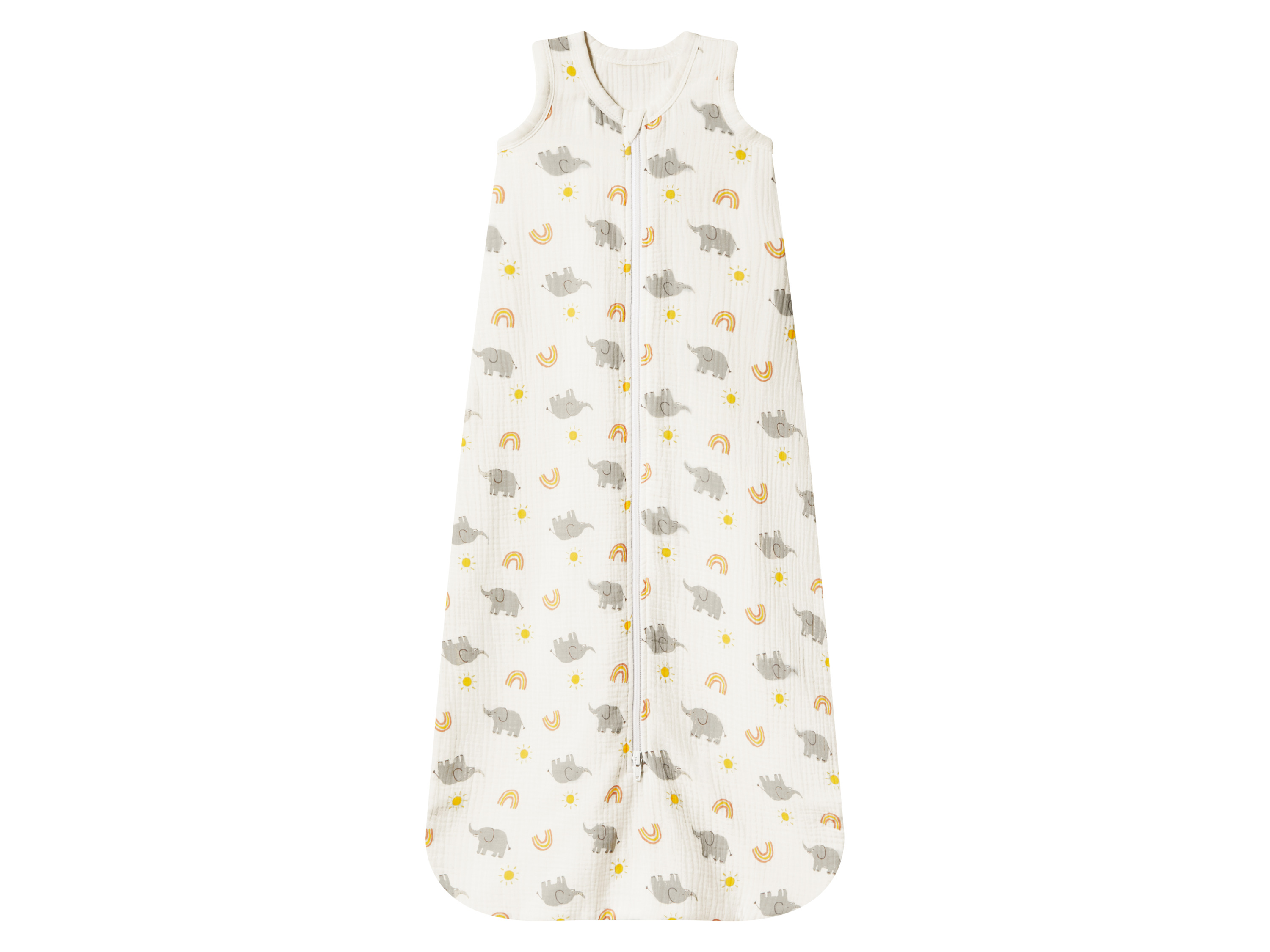 LUPILU® Niemowlęcy śpiworek muślinowy (Biały, 70)