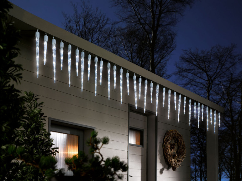 Pełny ekran: LIVARNO home Girlanda świetlna sople lodu, 17,75 m, 32 sople - zdjęcie 10