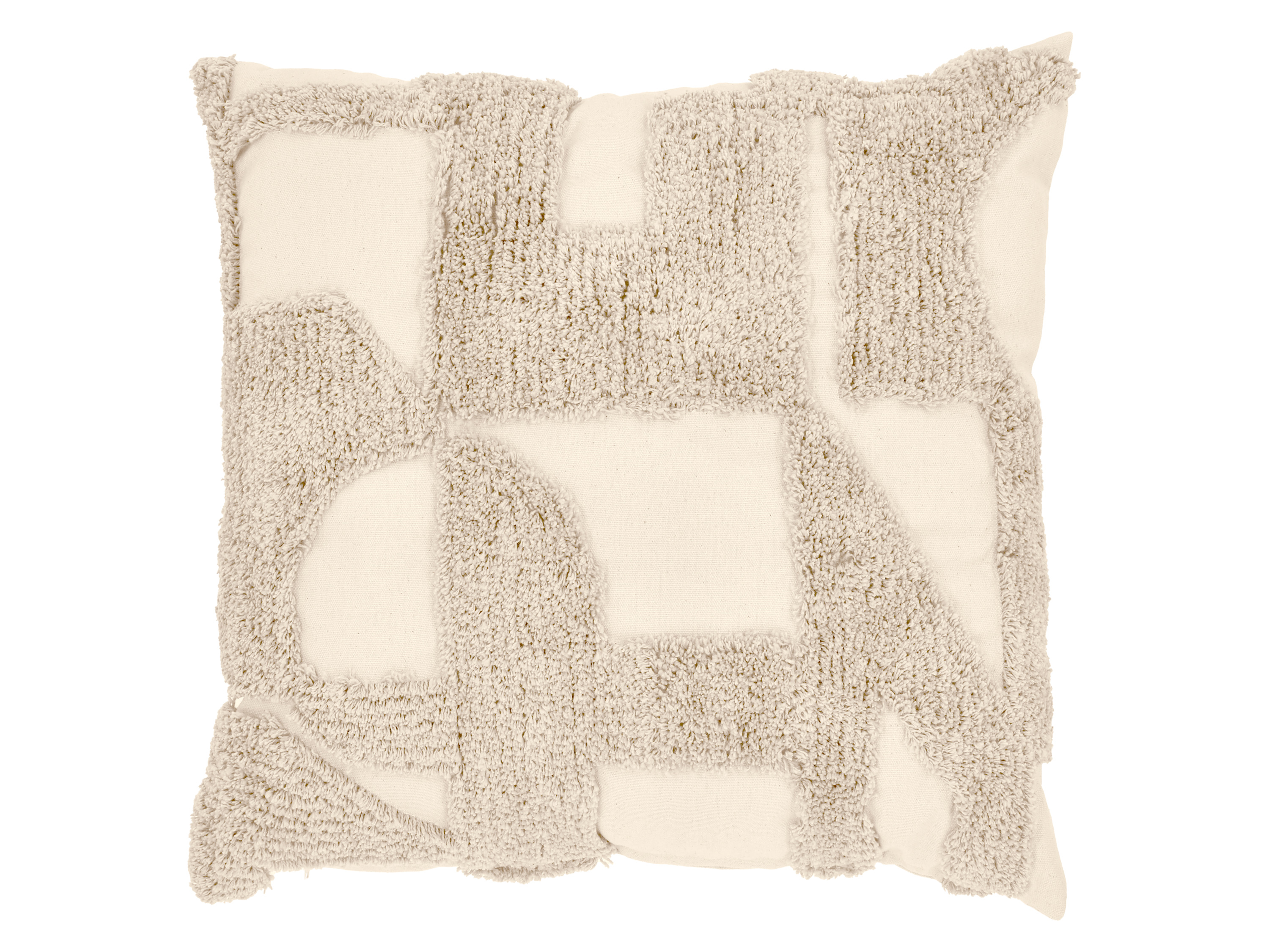 LIVARNO® Poduszka dekoracyjna, 45 x 45 cm (Geometria/beżowy)