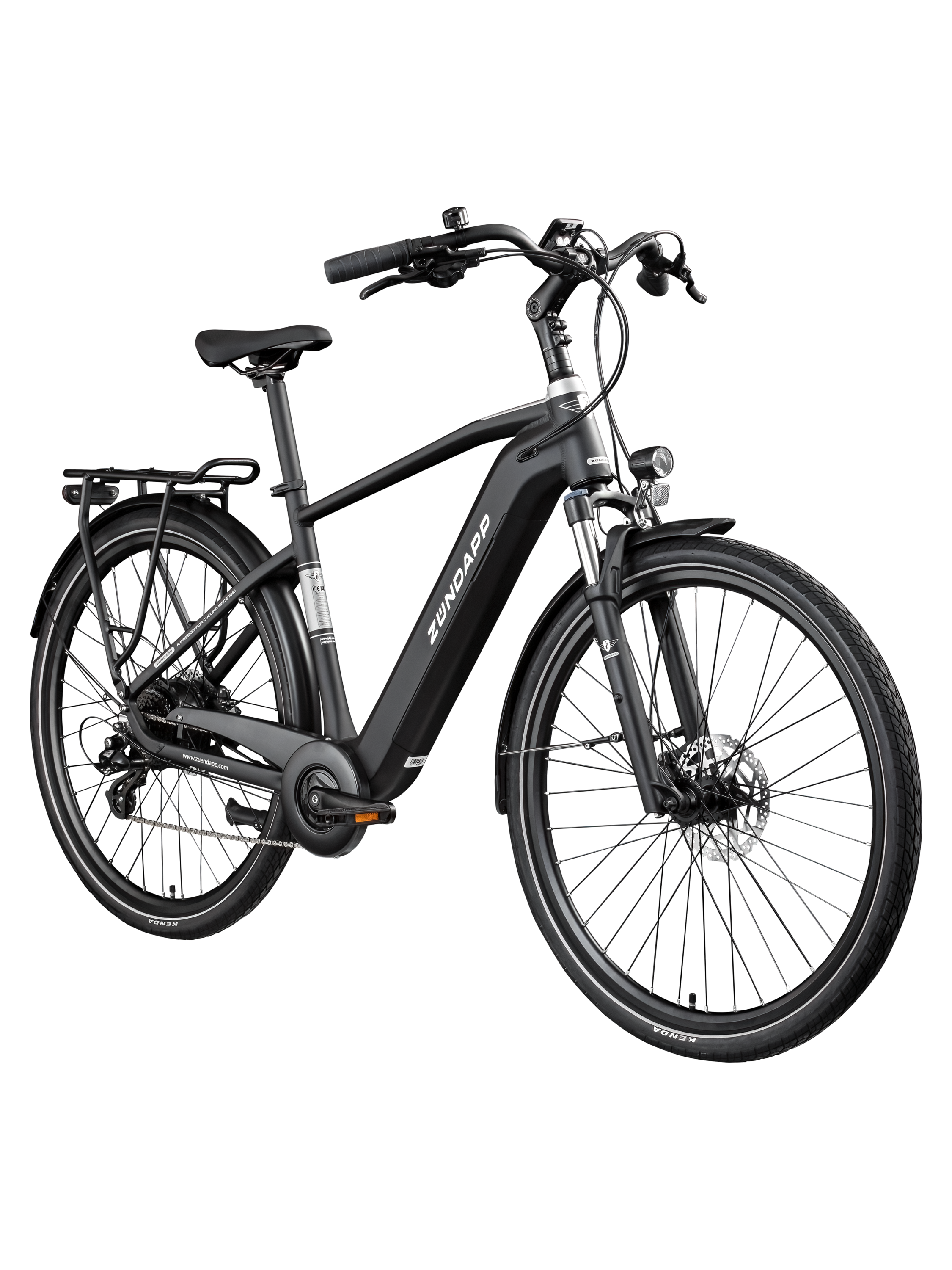 ZÜNDAPP Rower elektryczny trekkingowy »Z810 700c«, 28 cali (Męski, Czarny/biały)