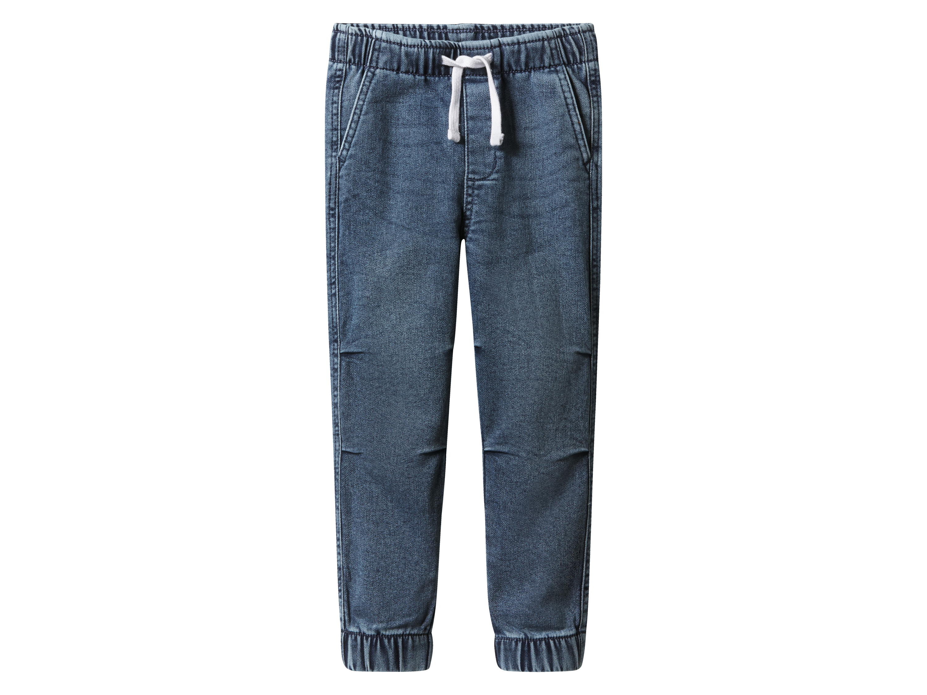 LUPILU® Dziecięce joggery dżinsowe z bawełną (Niebieski, 122/128)