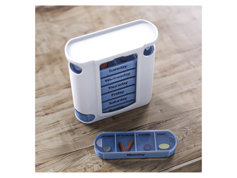 Pełny ekran: Weinberger Pillbox Pojemnik na leki lub suplementy, 7 x 4 przedziały - zdjęcie 6