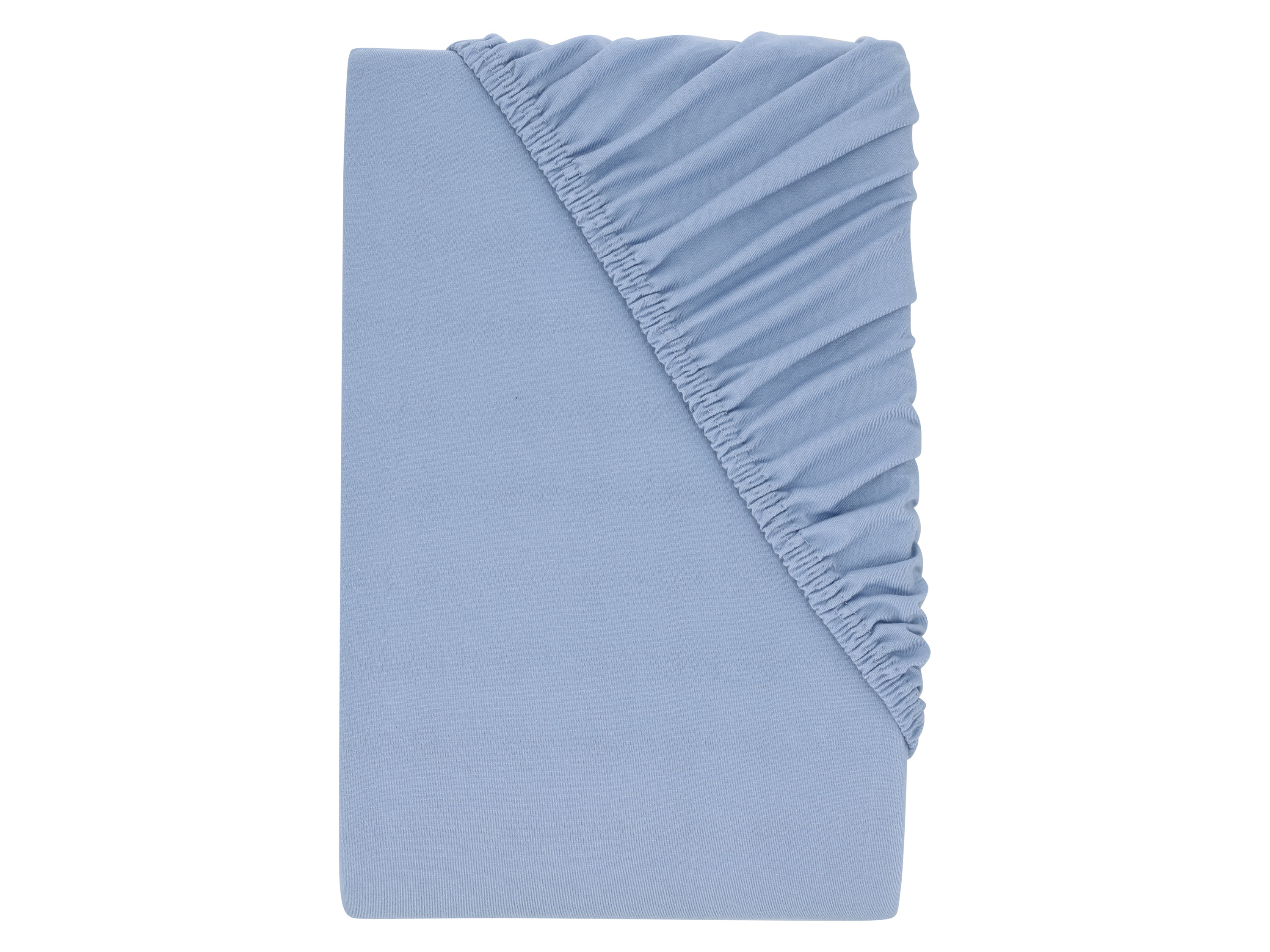 LIVARNO® Prześcieradło z dżerseju z gumką, 140-160 x 200 cm (Niebieski)