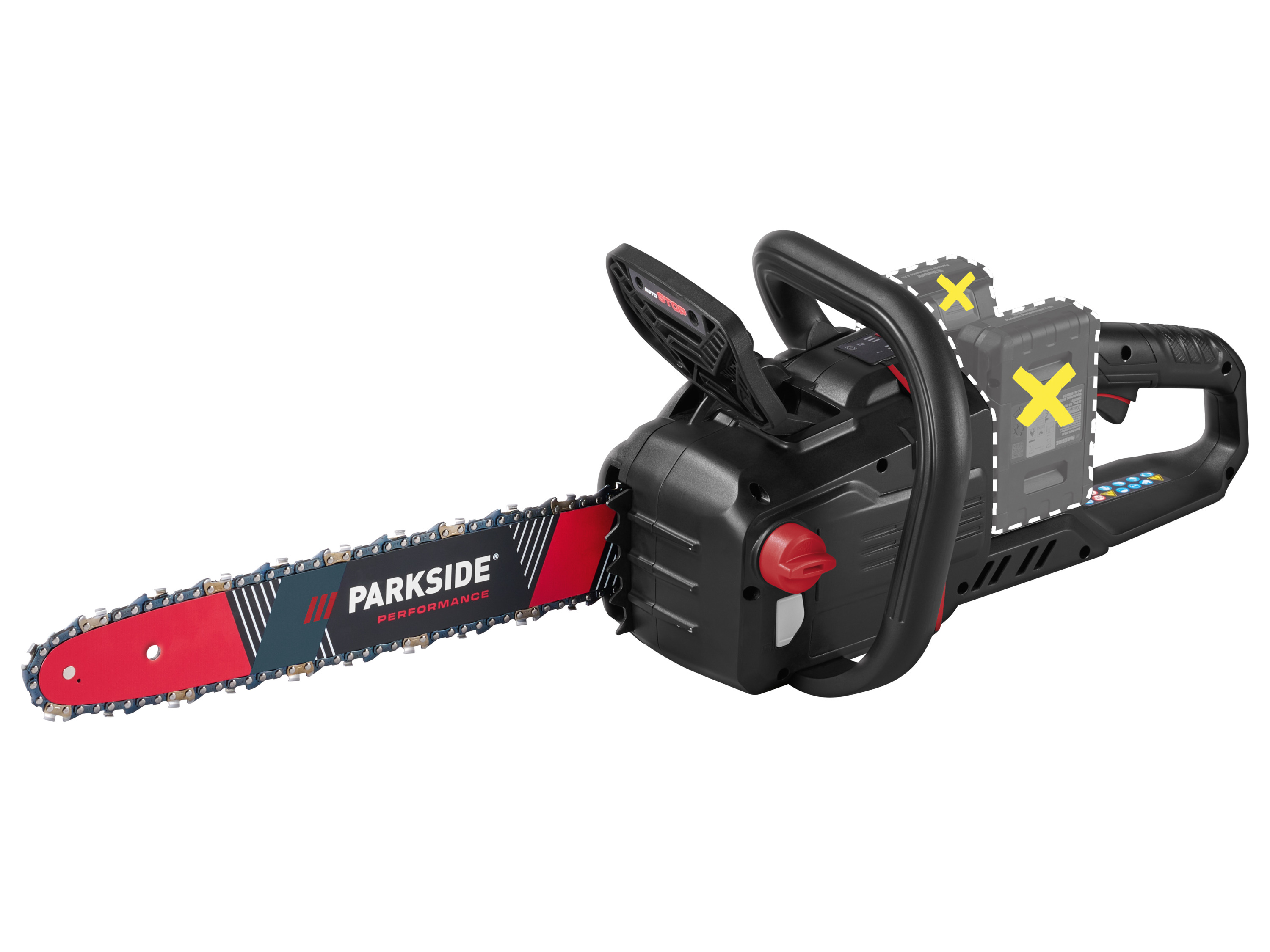 PARKSIDE PERFORMANCE® Akumulatorowa piła łańcuchowa, 40 V, PPKSA 40-Li C3 (bez akumulatora i ładowarki)