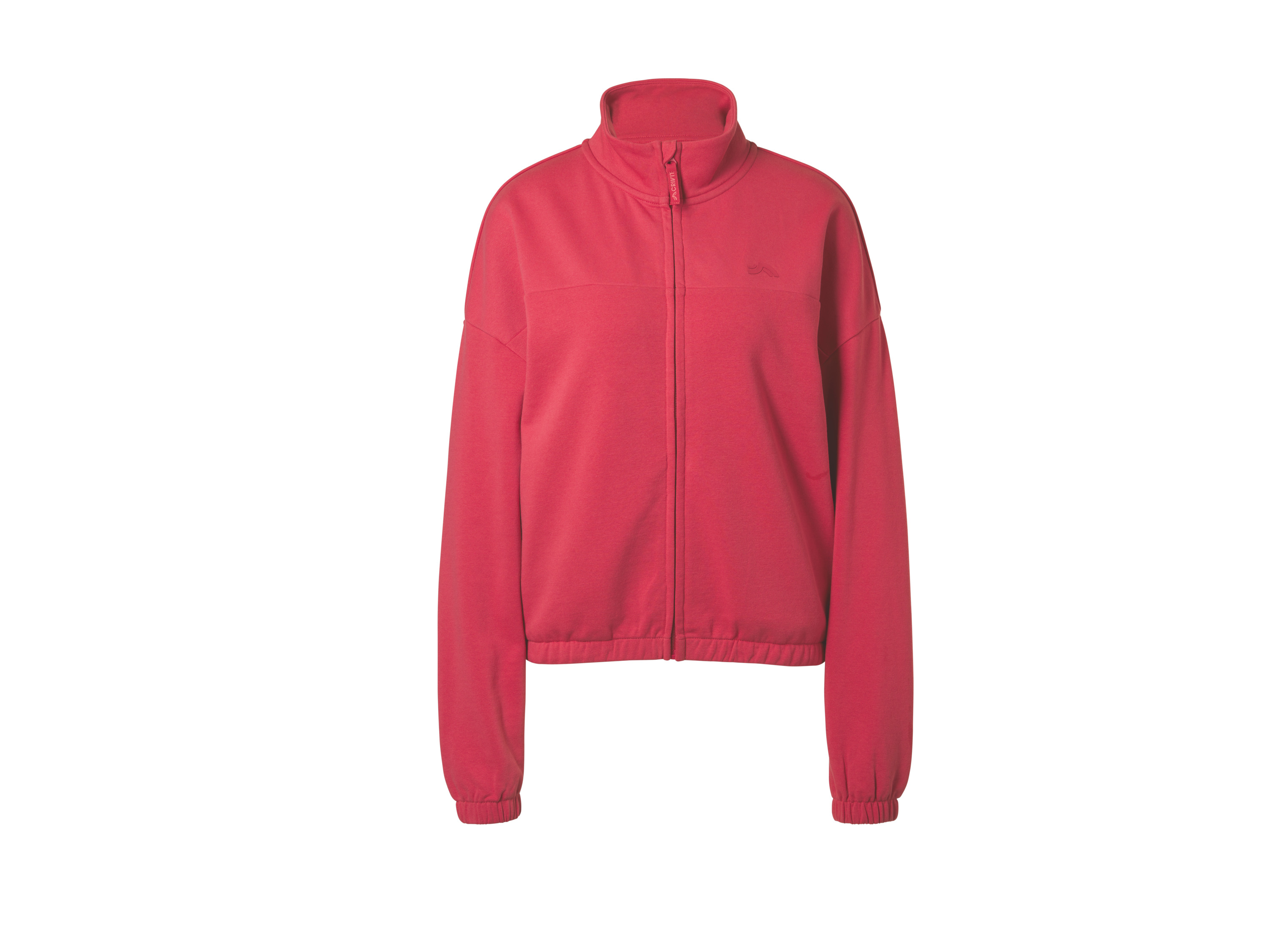 CRIVIT Bluza rozpinana damska (Czerwony, L(44/46))