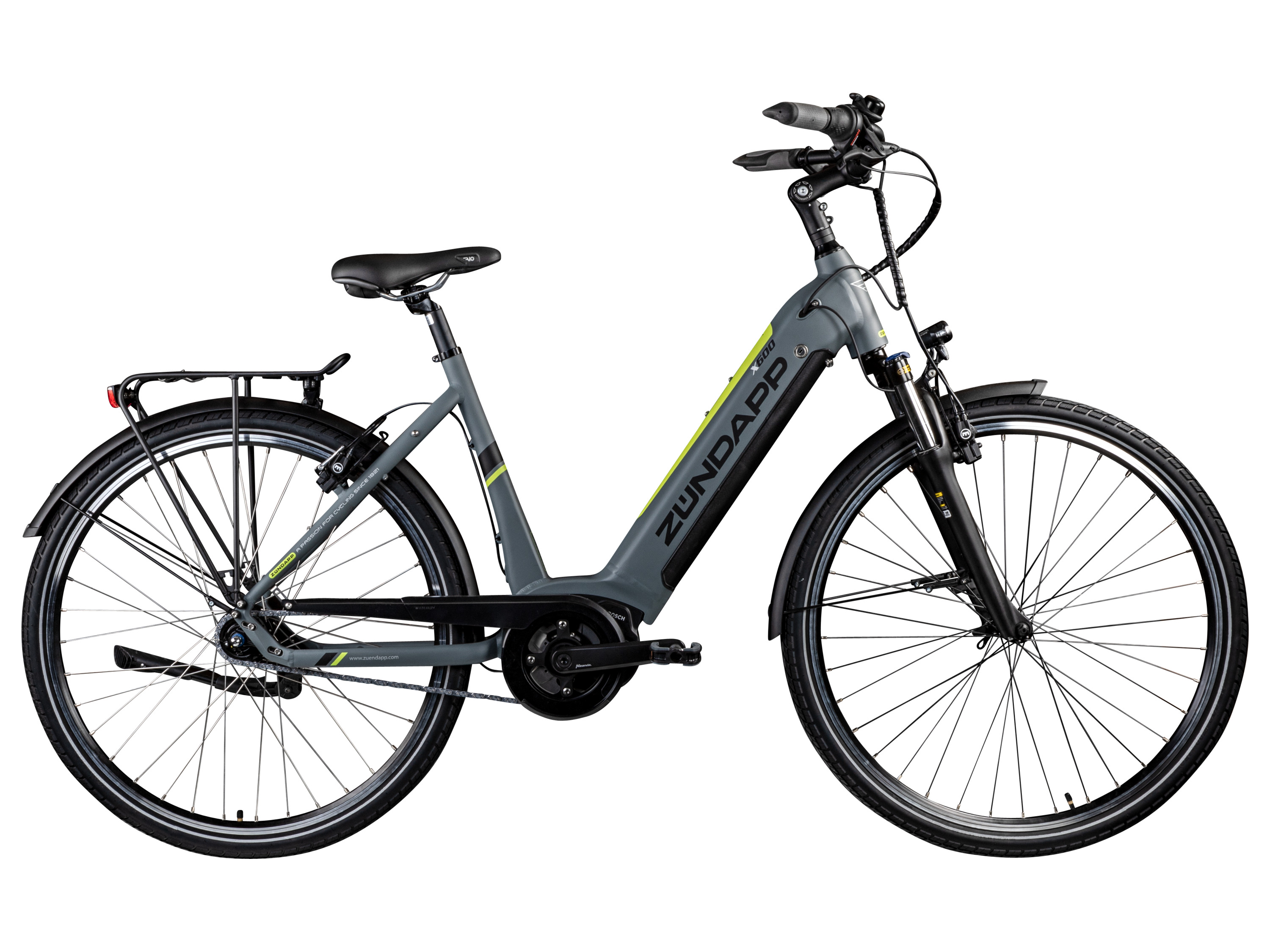 ZÜNDAPP X600 E-City Bosch Mittelmotor (Szary/żółty)
