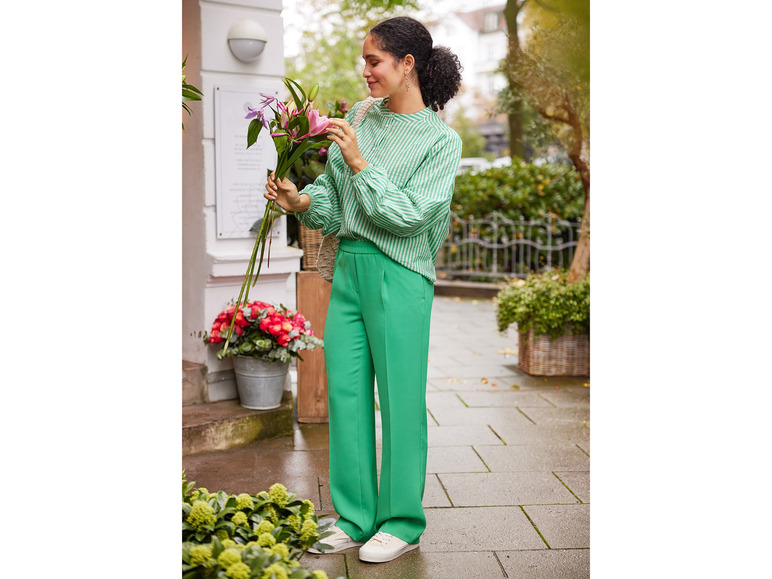 Pełny ekran: esmara® Spodnie materiałowe damskie z szeroką nogawką - zdjęcie 5