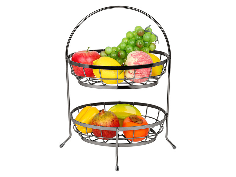 Pełny ekran: ECHTWERK Koszyk żeliwny na owoce, 2-poziomowy - zdjęcie 3