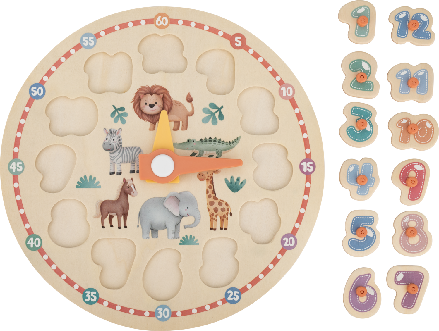 Puzzle edukacyjne (Zegar)