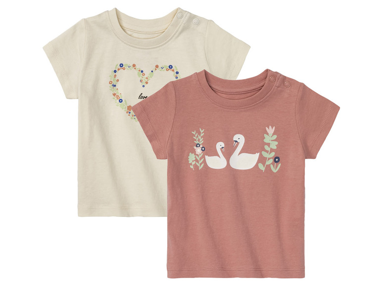 Pełny ekran: lupilu® Koszulki niemowlęce, 2 szt., z czystej bawełny organicznej - zdjęcie 12