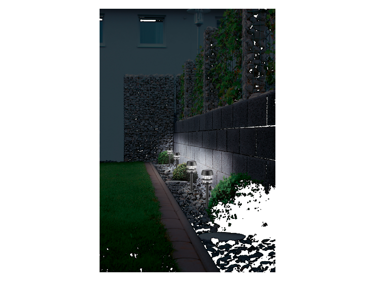 Lampki ogrodowe solarne LED, 4 sztuki