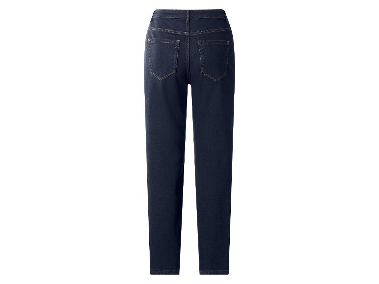 Jeansy straight fit damskie z bawełną