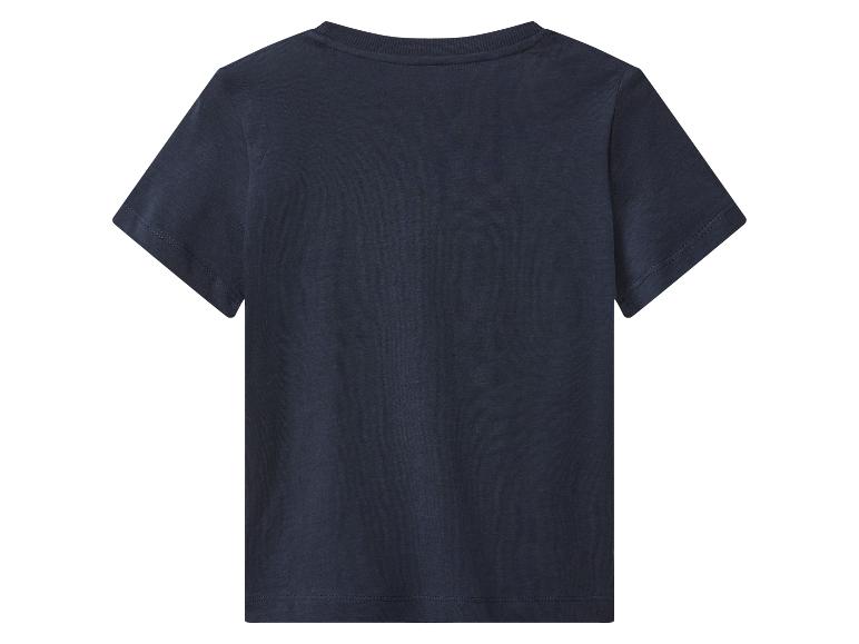 Granatowy T-shirt z krótkim rękawem, widok z tyłu