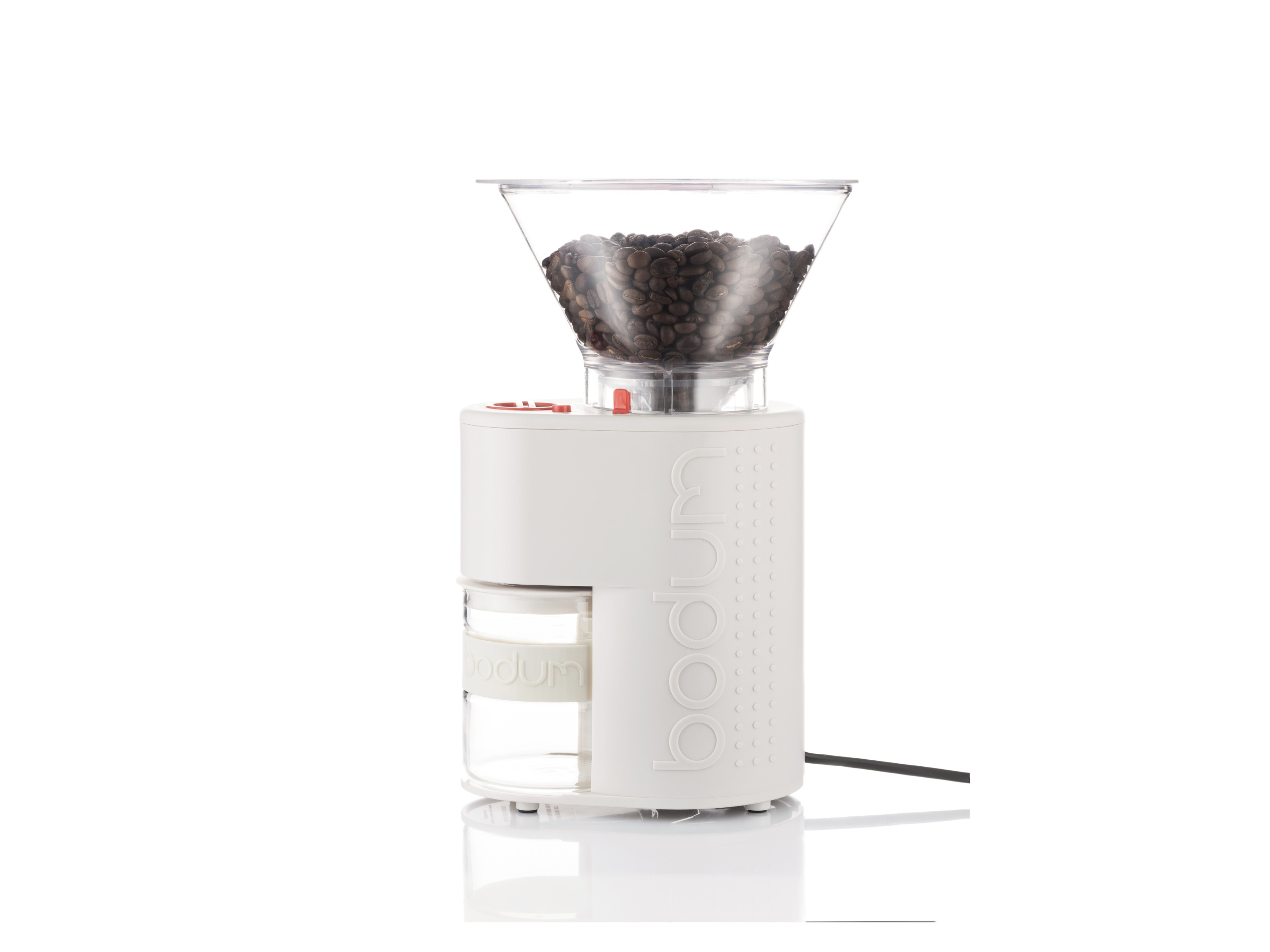 BODUM Elektryczny młynek do kawy, Bistro 10903-1 / 10903-913 (Kremowobiały)