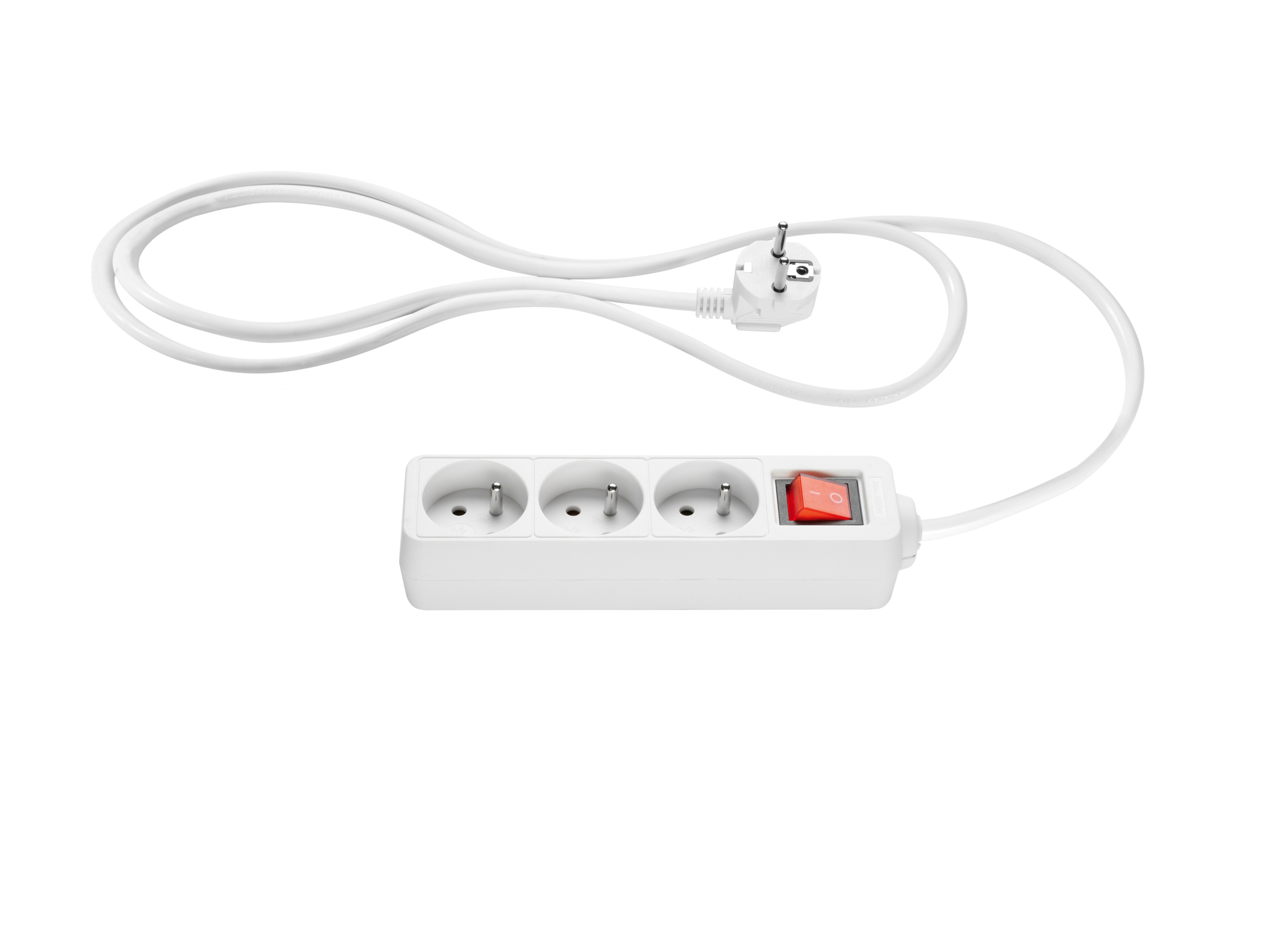 TRONIC® Listwa lub zestaw listw zasilających (3 gniazda, Biały)