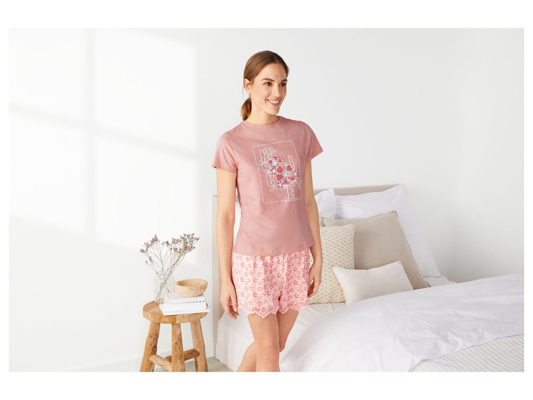 Pełny ekran: ESMARA® Piżama damska (t-shirt + szorty) z czystej bawełny - zdjęcie 16