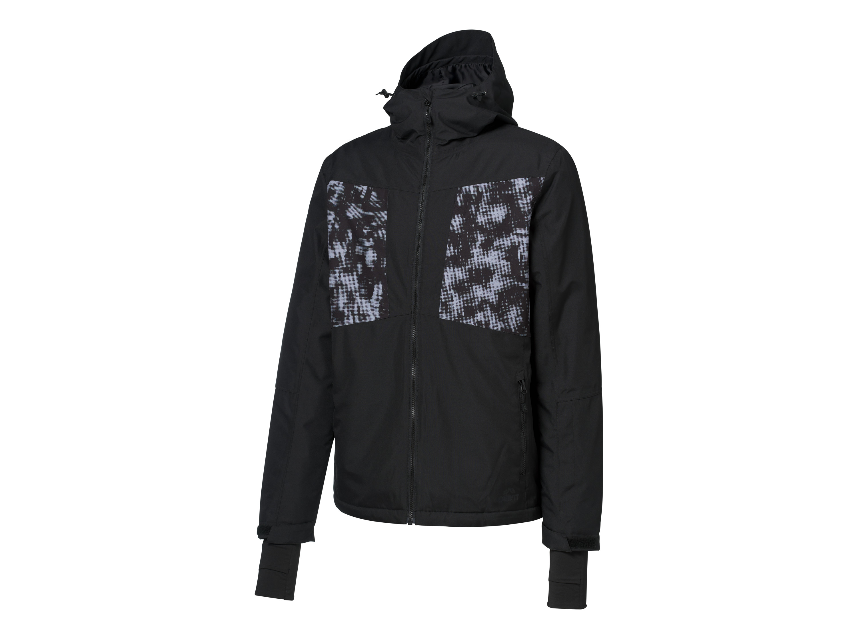 CRIVIT Kurtka narciarska męska (Czarny/ szary, S (44/46))