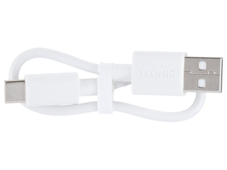Biały kabel TRONIC USB-C - USB-A.