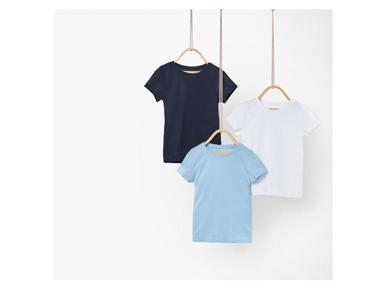 T-shirty dziecięce z bawełny, 3 sztuki