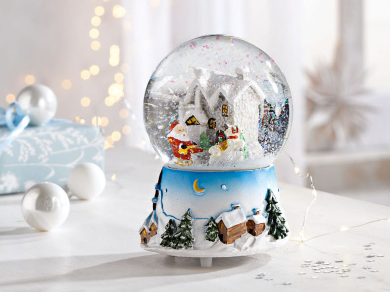 Pełny ekran: LIVARNO home Kula śnieżna z pozytywką z melodią świąteczną - zdjęcie 7