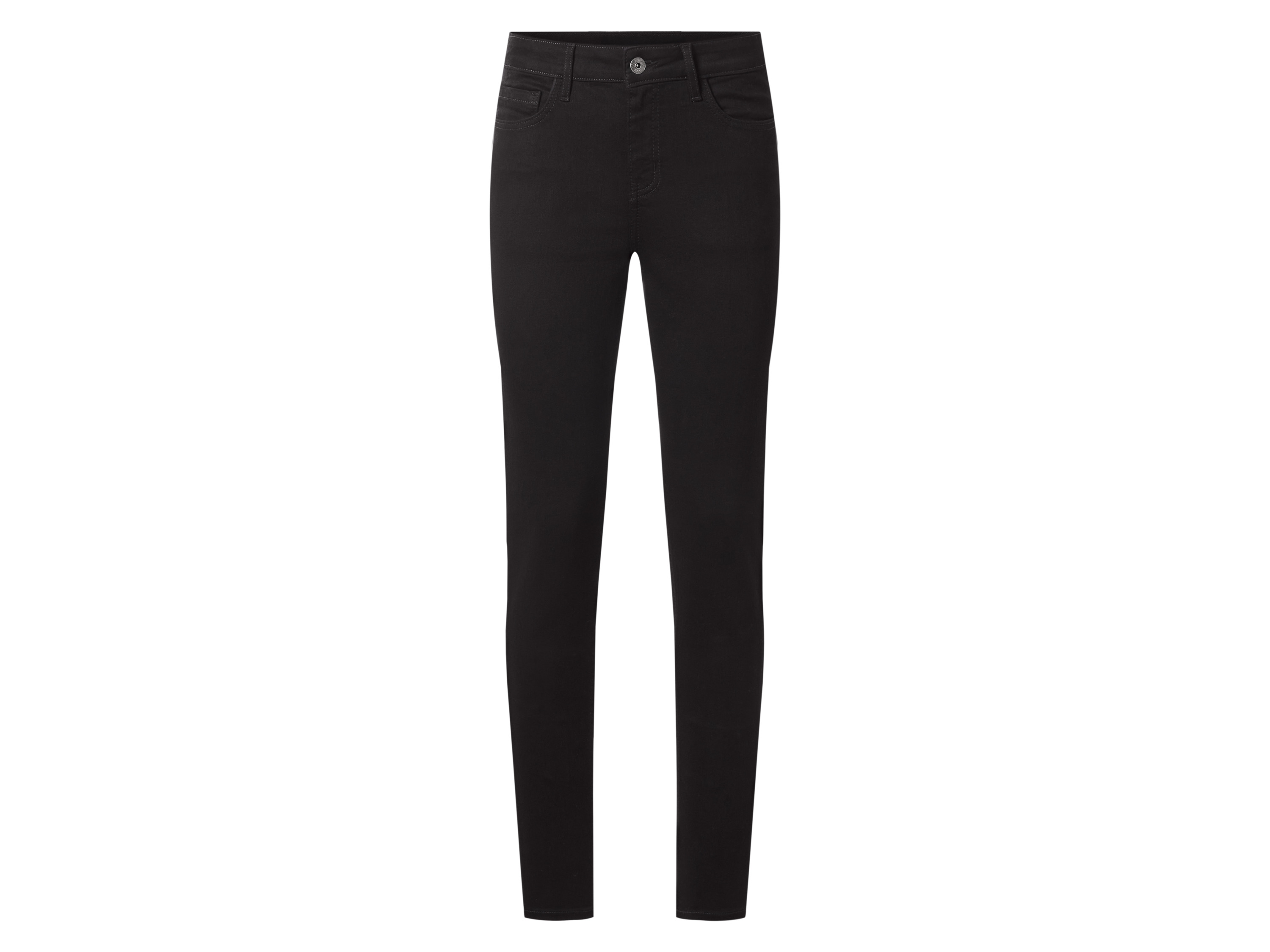 esmara® Jeansy damskie super skinny fit push-up (Czarny, 42)