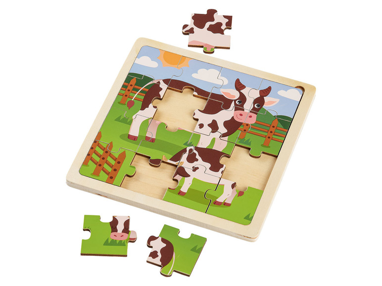 Pełny ekran: Playtive Puzzle drewniane, 17-elementów, 1 szt. - zdjęcie 9