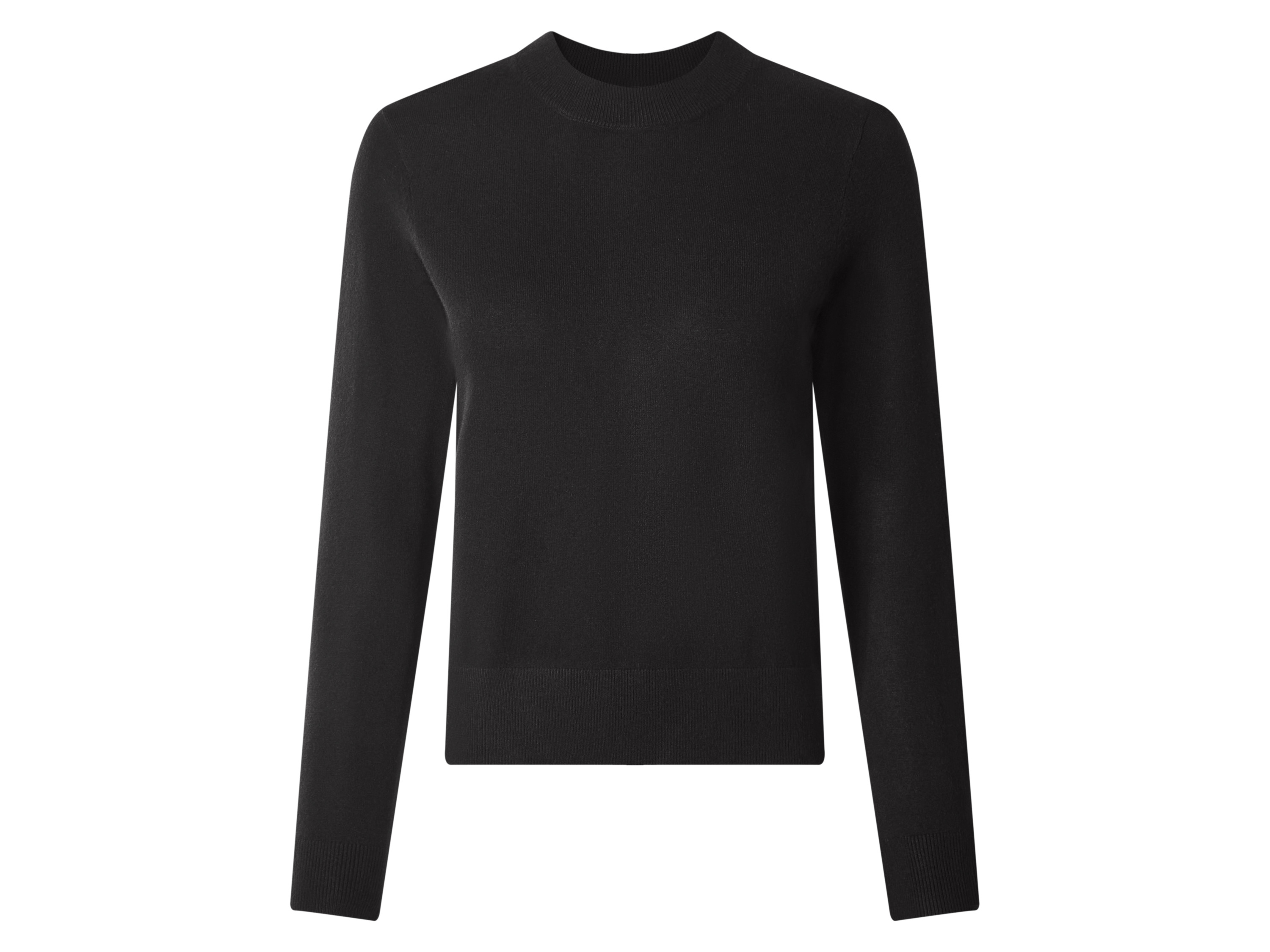 ESMARA® Sweter z cienkiej dzianiny damski  (Czarny, S(36/38))