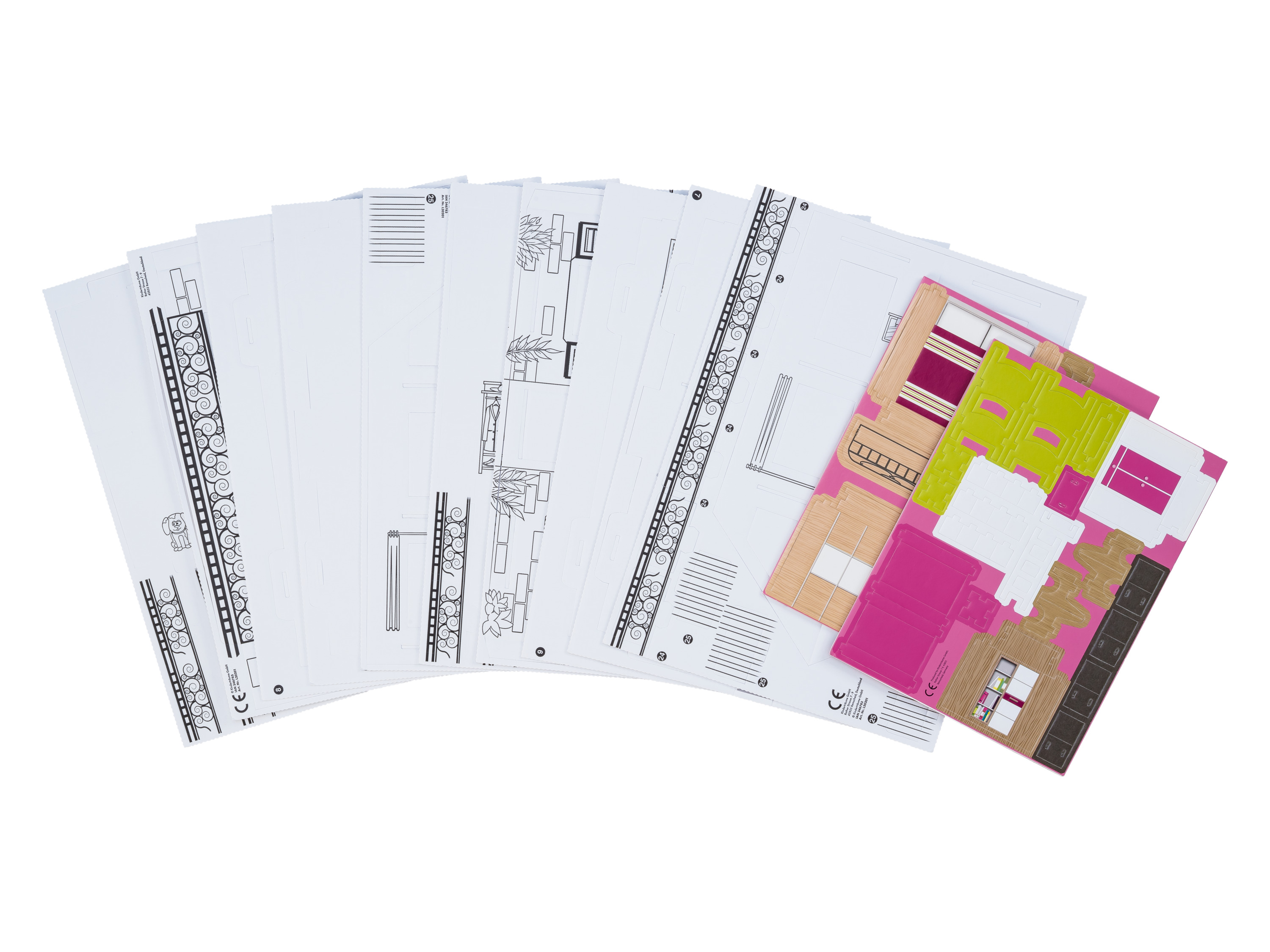 crelando® Zestaw plastyczny - domek dla lalek