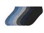 Sześć par skarpet krótkich w kolorach: czarnym, granatowym, szarym i białym.