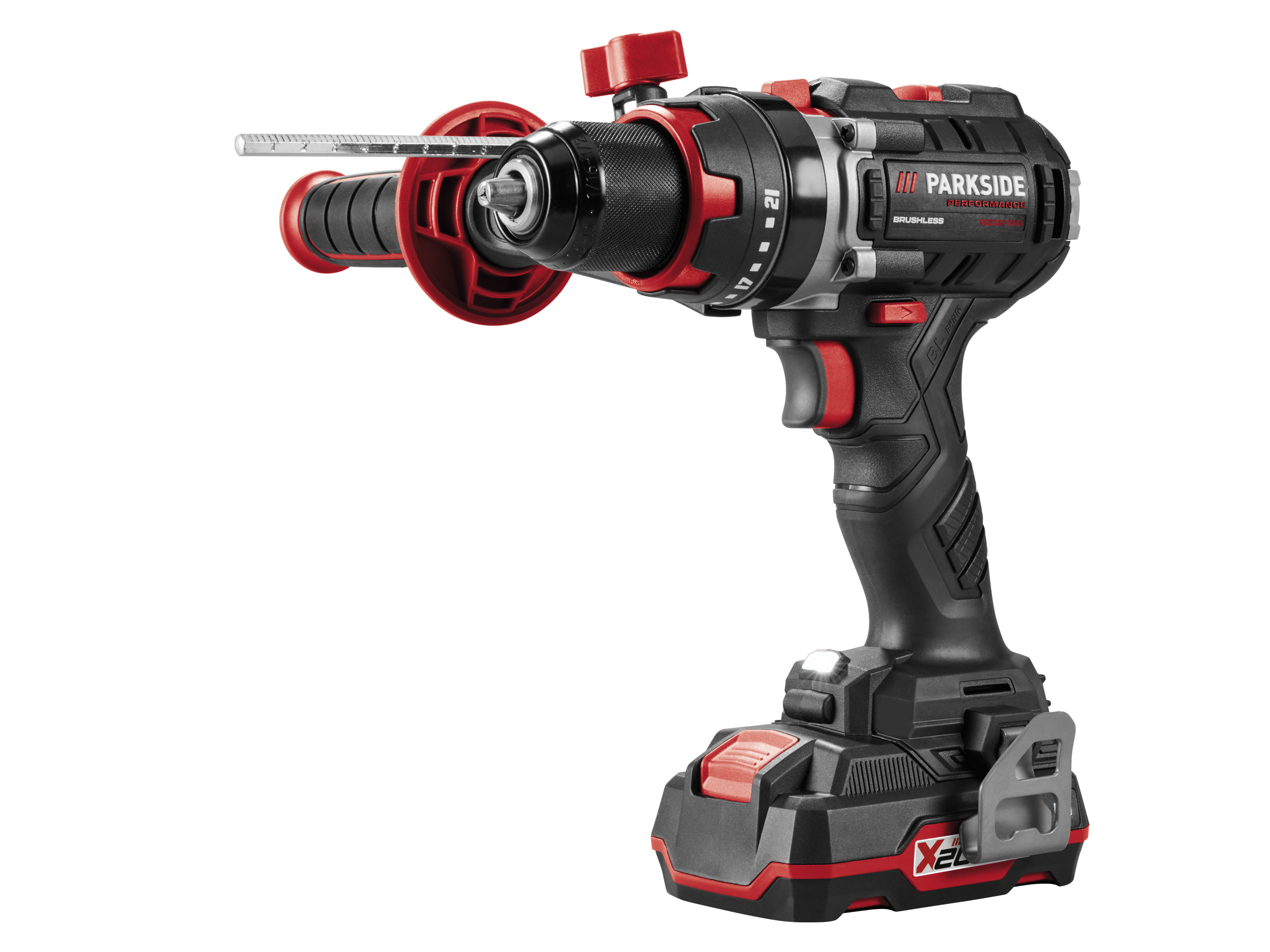 PARKSIDE PERFORMANCE® Akumulatorowa wiertarkowkrętarka udarowa, 20 V, PSBSAP 20-Li D4 (z 2 akumulatorami i ładowarką 2,4 A)