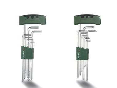 PARKSIDE® Zestaw kluczy imbusowych z uchwytem, 11 elementów