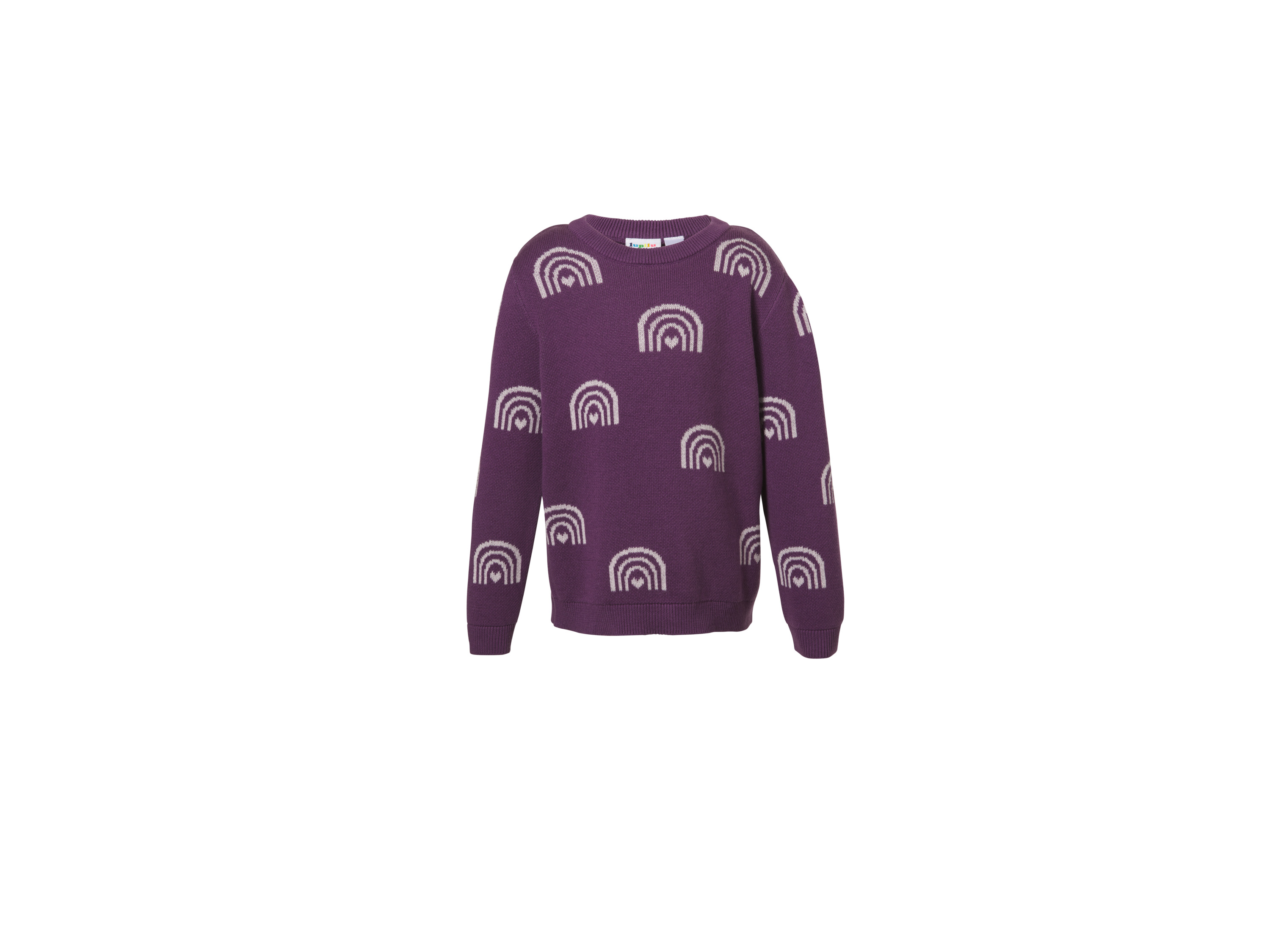 LUPILU® Sweter dziecięcy z bawełny (Lila, 110/116)