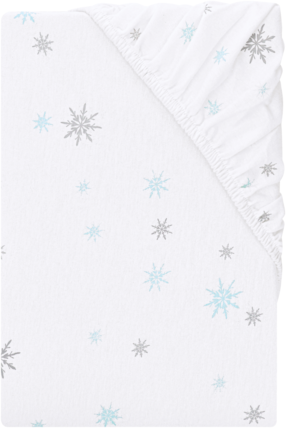 LIVARNO® Prześcieradło z flaneli z gumką, 180-200 x 200 cm (Płatki śniegu)