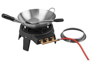 GRILLMEISTER Palnik gazowy z zestawem wok