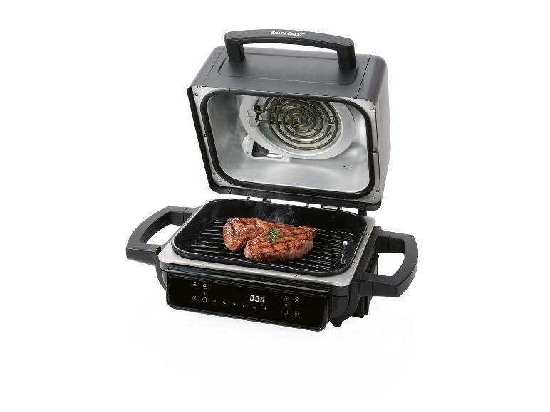 Grill SilverCrest: grillowane steki na elektrycznej płycie grzewczej.