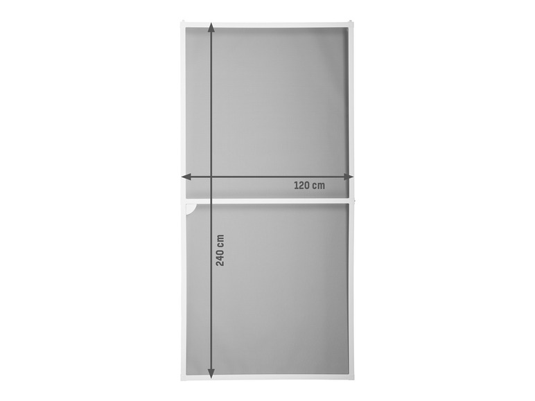 Pełny ekran: LIVARNO home Moskitiera przesuwna drzwiowa z aluminium, 120 x 240 cm - zdjęcie 4