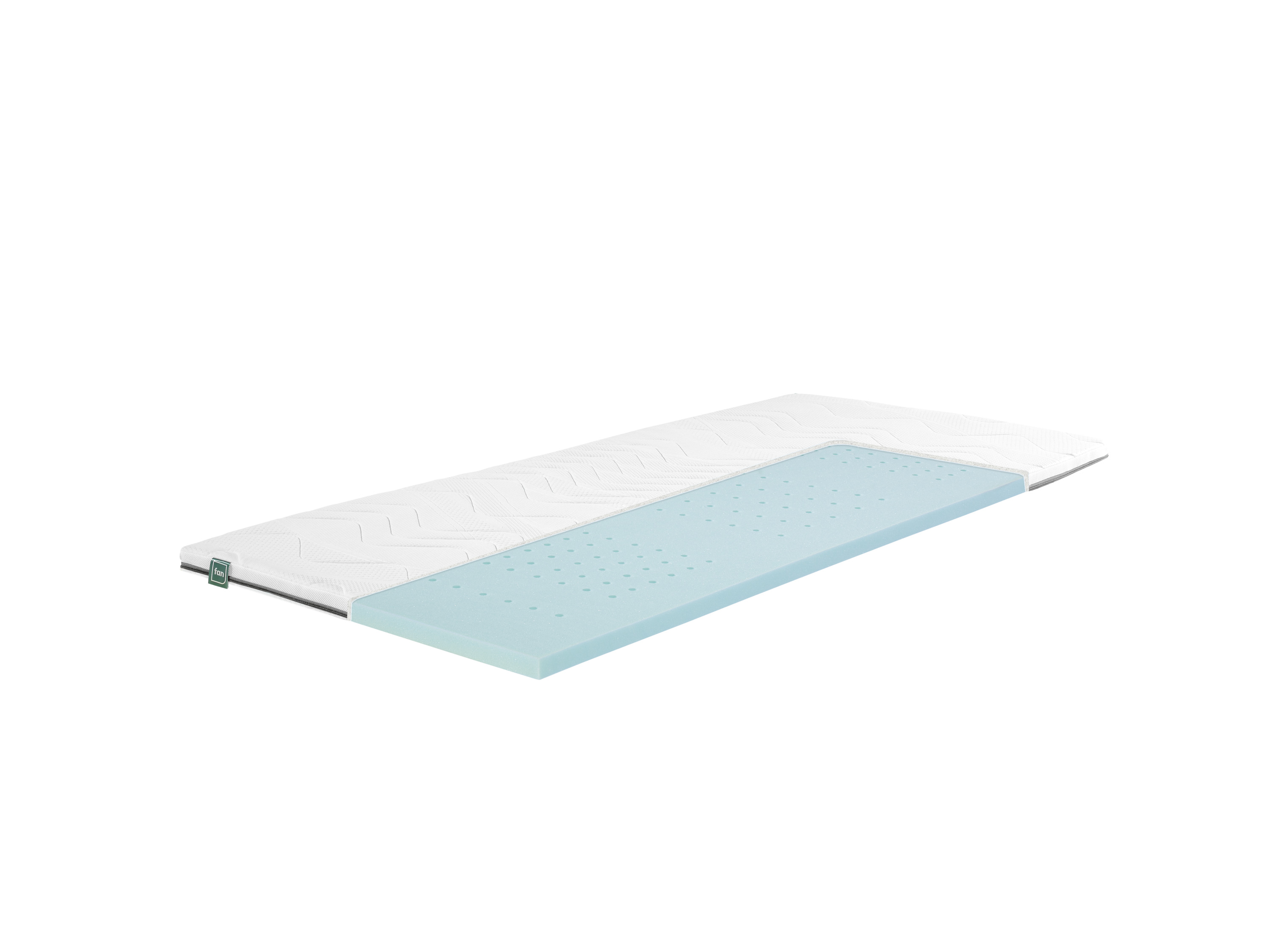f.a.n. 7-strefowy topper z pianki hybrydowej, fan Flex Side Clima (H2, 160 x 200 cm)